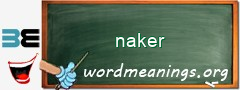 WordMeaning blackboard for naker